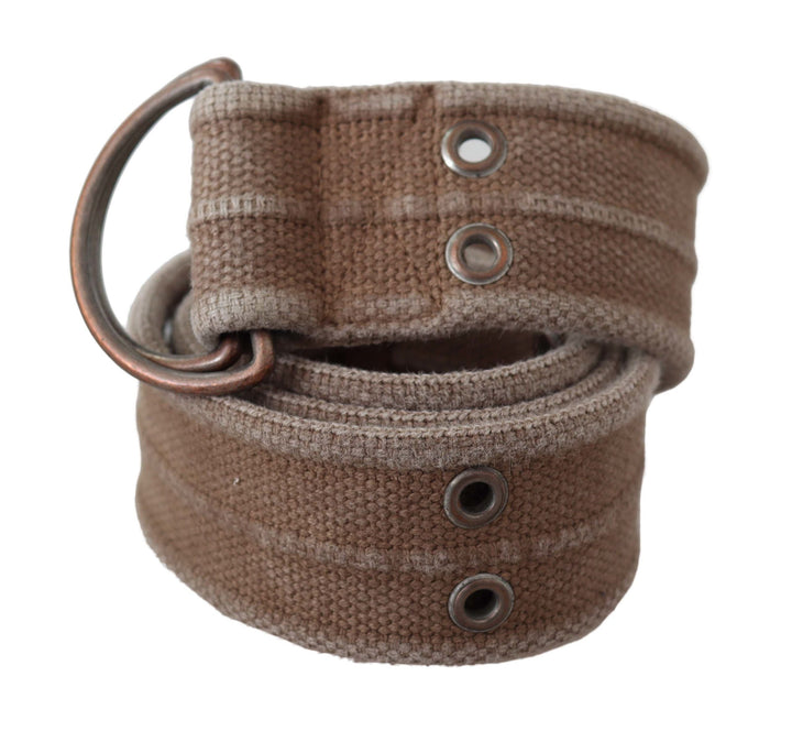 Women’s Dolce &amp; Gabbana Beige Leather Logo Belt Sling Cintura Buckle