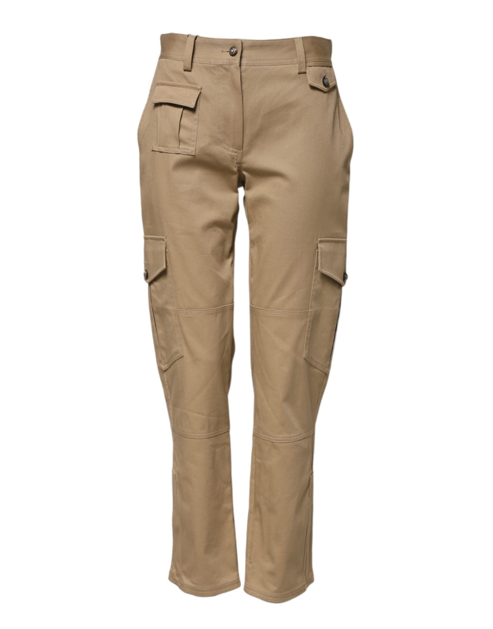Women’s Dolce & Gabbana Beige Mid Waist Cargo Tapered Pants