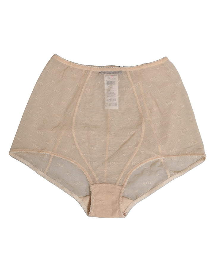 Women’s Dolce &amp; Gabbana Beige Nylon High Waist Girdle Panty Underwear