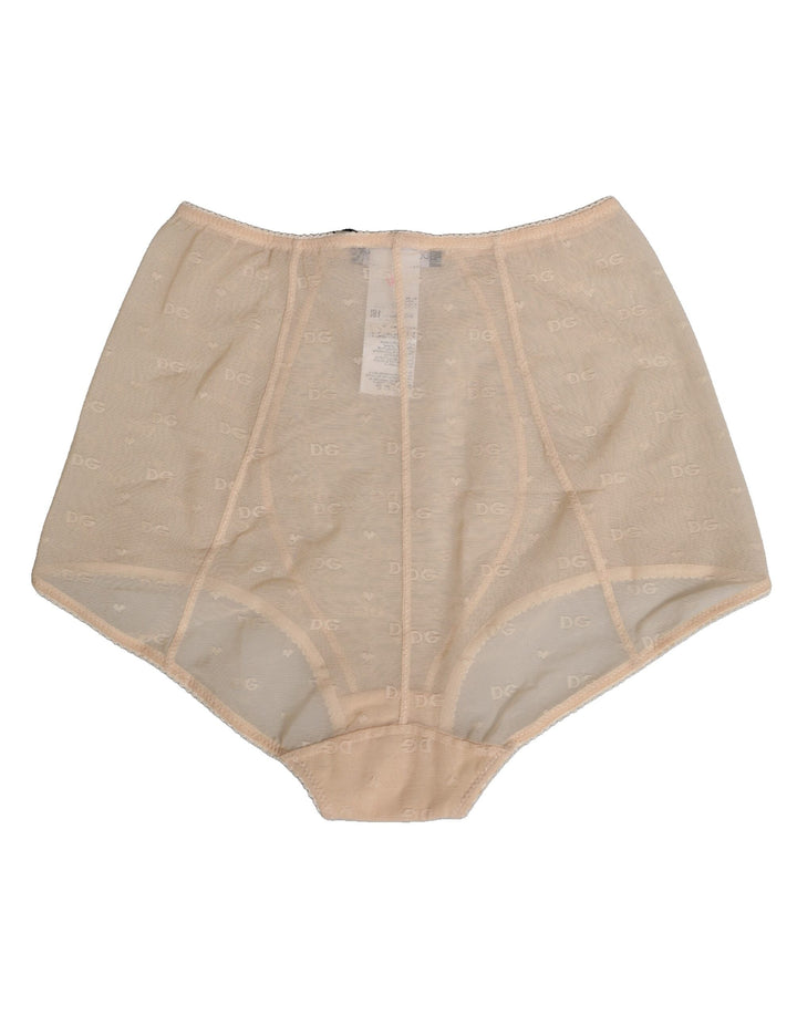Women’s Dolce &amp; Gabbana Beige Nylon High Waist Girdle Panty Underwear