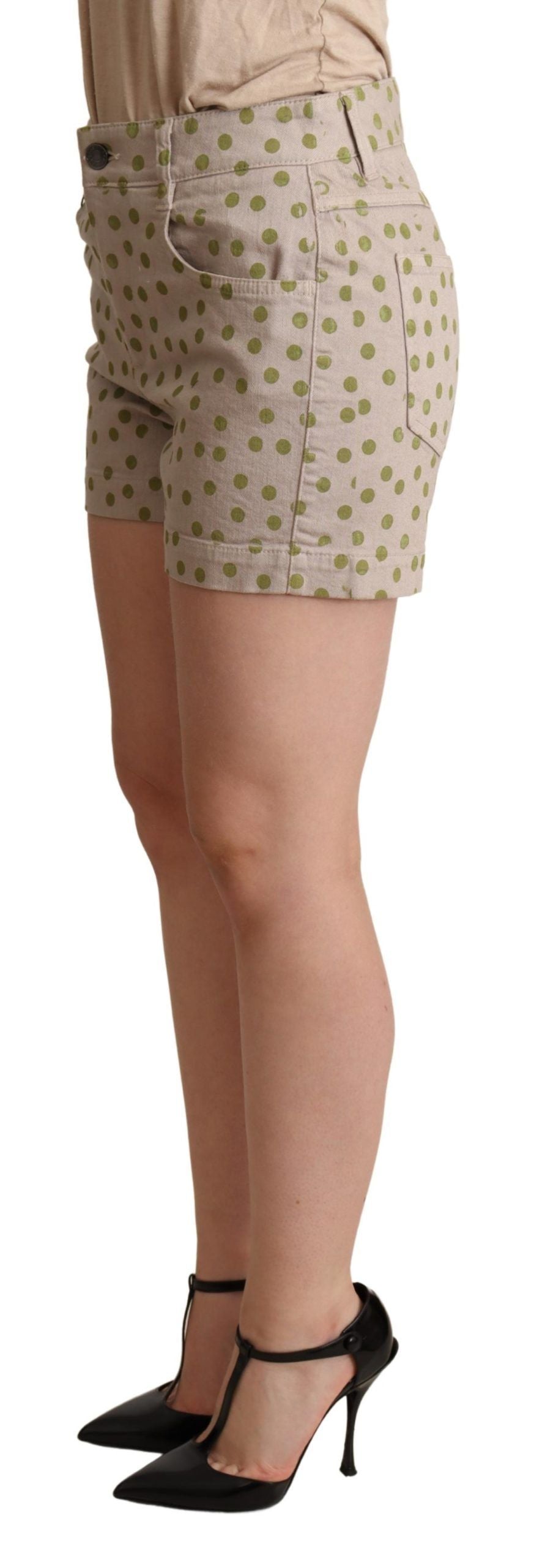 Pantalones cortos de algodón elástico con lunares de Dolce &amp;amp; Gabbana. Vestido italiano.