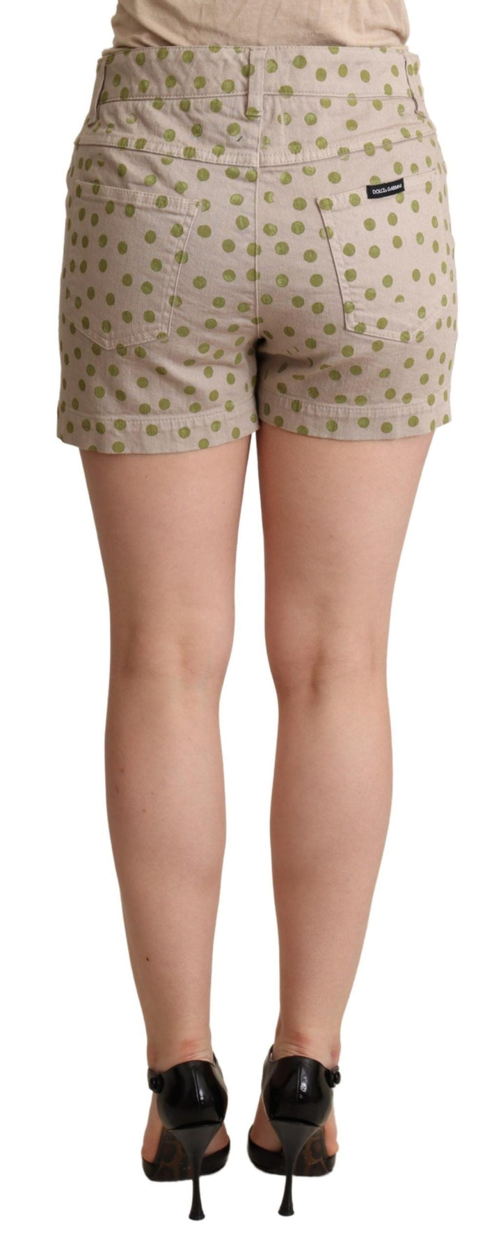 Pantalones cortos de algodón elástico con lunares de Dolce &amp;amp; Gabbana. Vestido italiano.