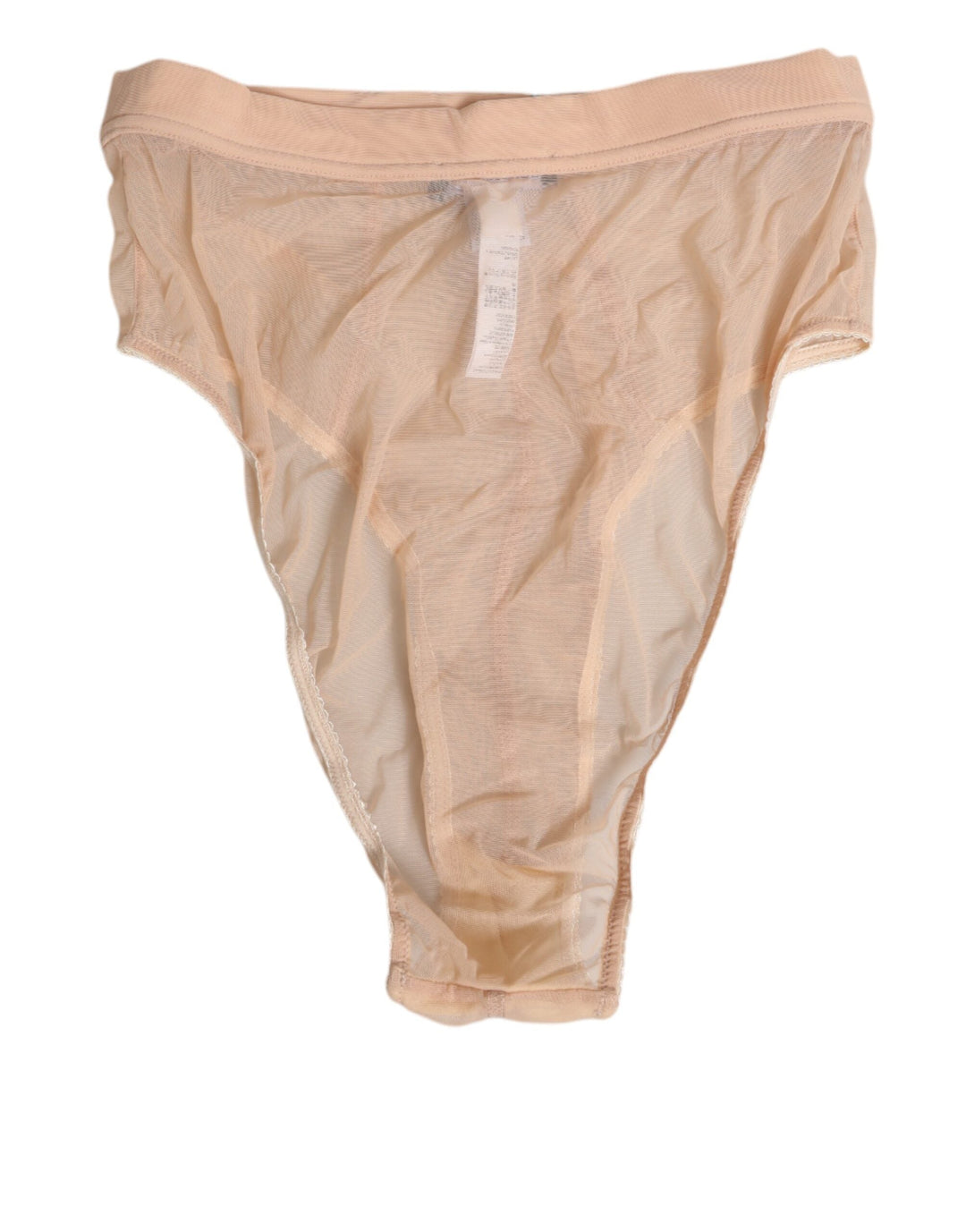 Women’s Dolce &amp; Gabbana Beige Sheer Mesh High Waist Panty Underwear
