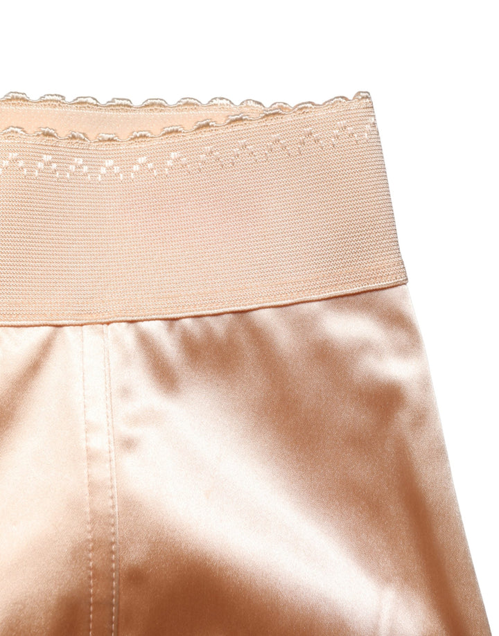 Women’s Dolce &amp; Gabbana Beige Silk Blend High Waist Girdle Panty Underwear