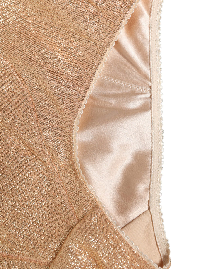 Women’s Dolce &amp; Gabbana Beige Silk Blend High Waist Girdle Panty Underwear