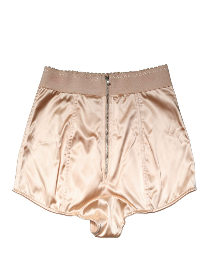 Women’s Dolce &amp; Gabbana Beige Silk Blend High Waist Girdle Panty Underwear