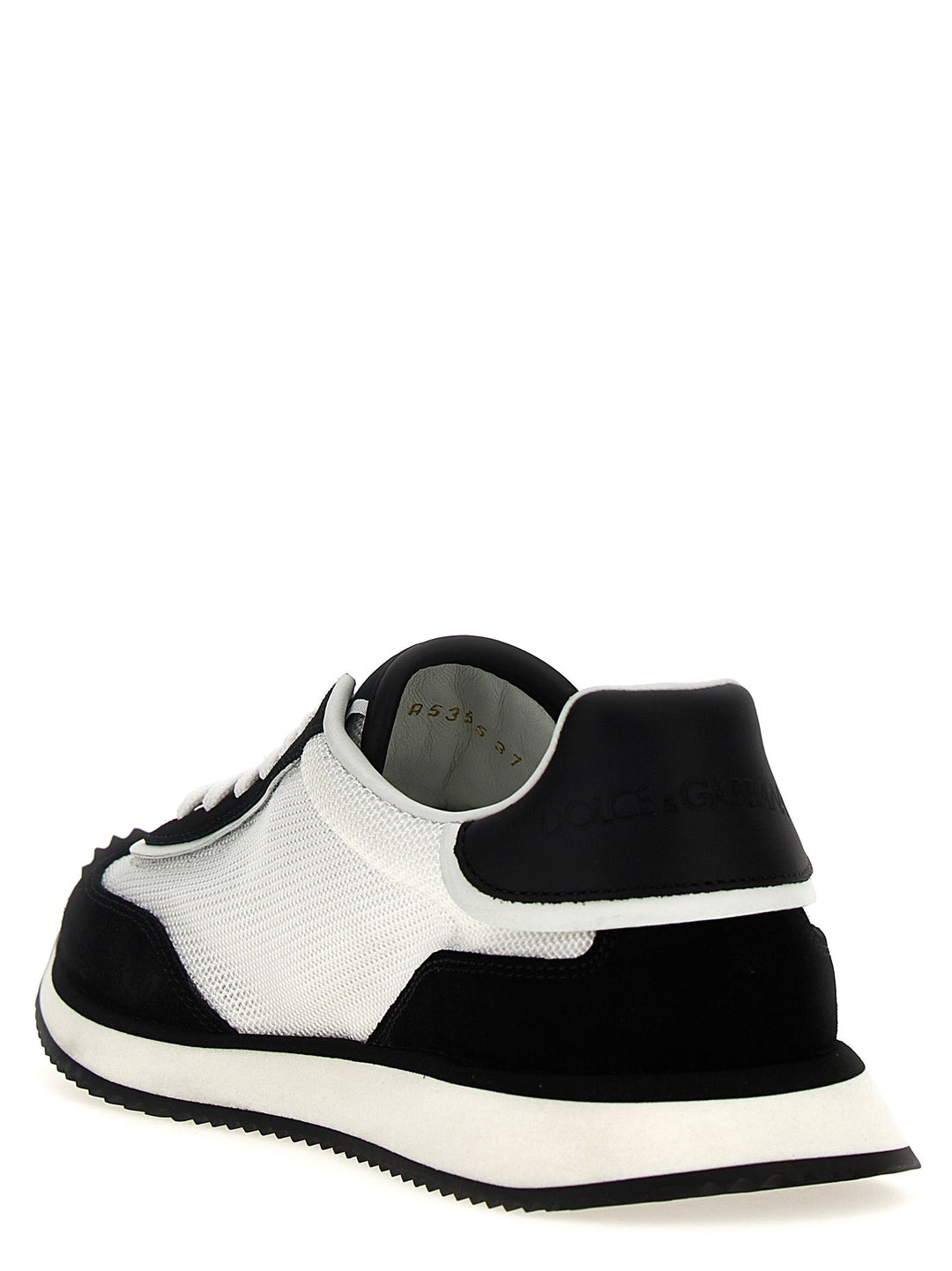 Dolce &amp; Gabbana Bicolor Calfskin Athletic Sneakers