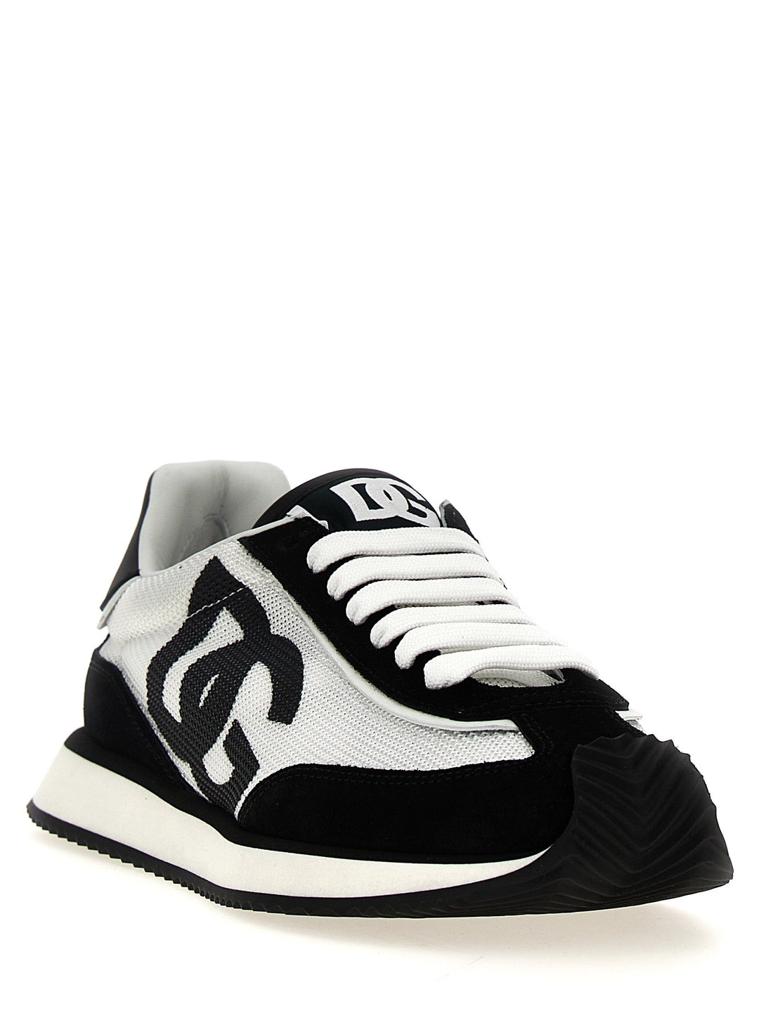 Dolce &amp; Gabbana Bicolor Calfskin Athletic Sneakers