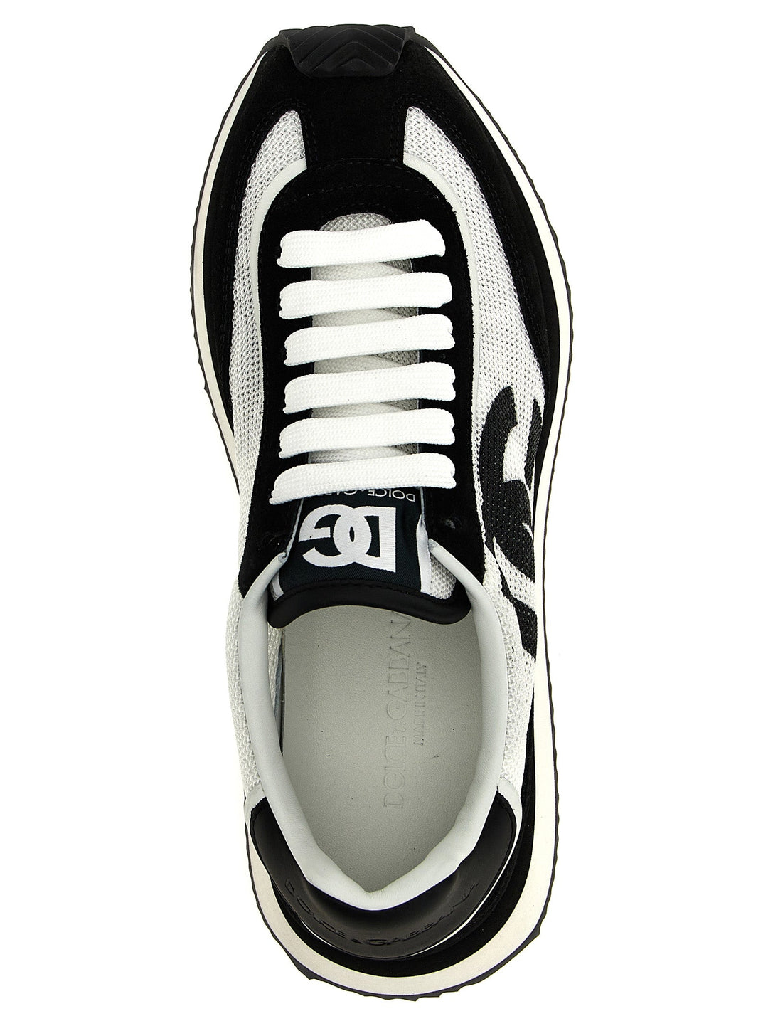 Dolce &amp; Gabbana Bicolor Calfskin Athletic Sneakers
