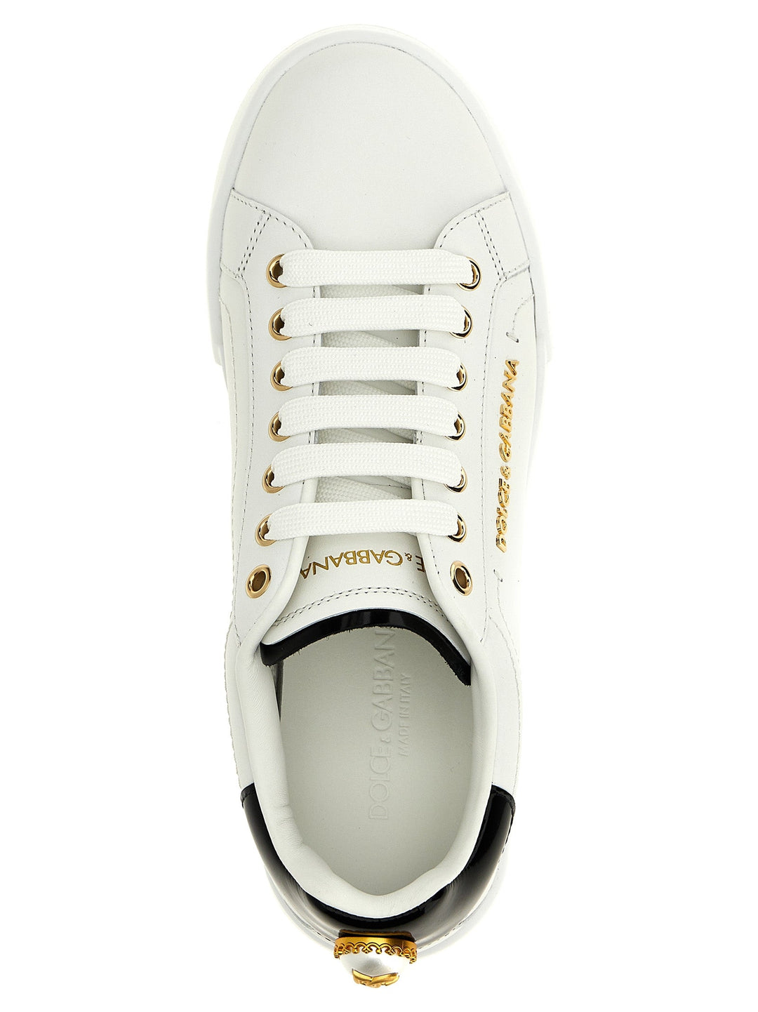 Women’s Dolce &amp; Gabbana Bicolor Calfskin Low Top Sneakers