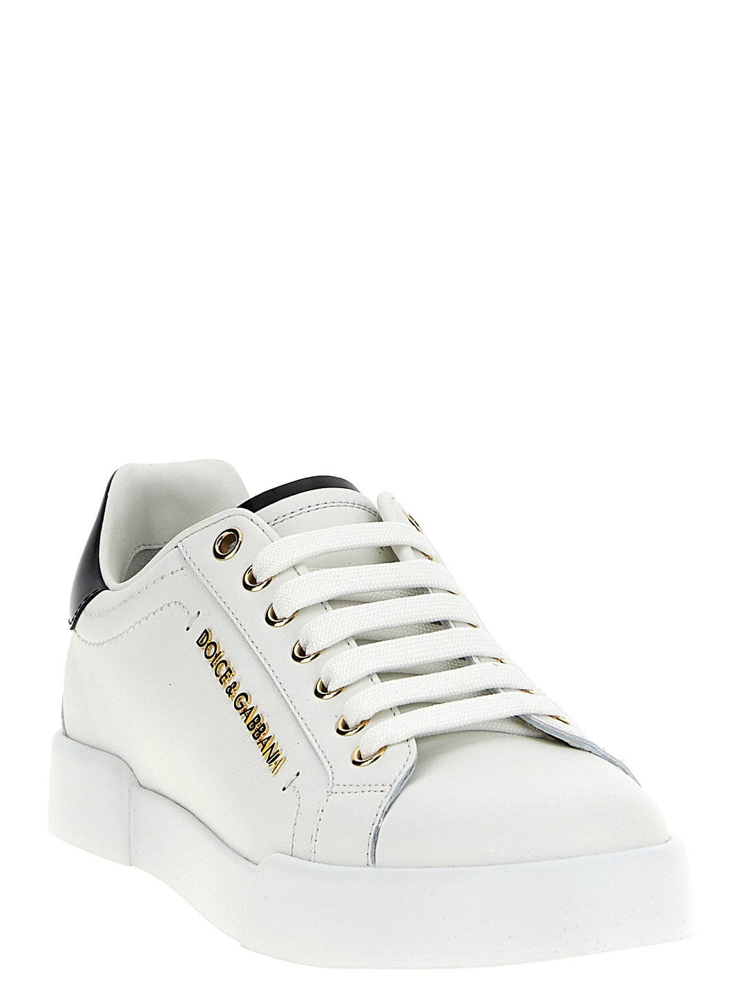 Women’s Dolce &amp; Gabbana Bicolor Calfskin Low Top Sneakers