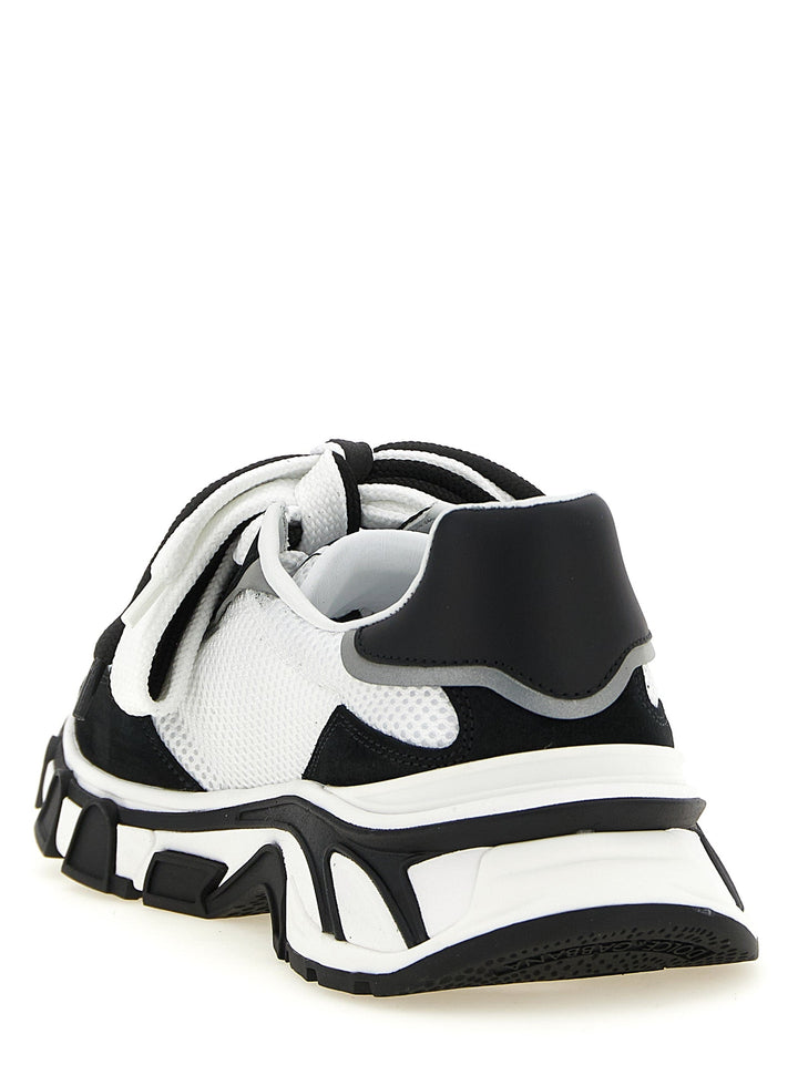 Dolce &amp; Gabbana Bicolor Polyester Athletic Sneakers