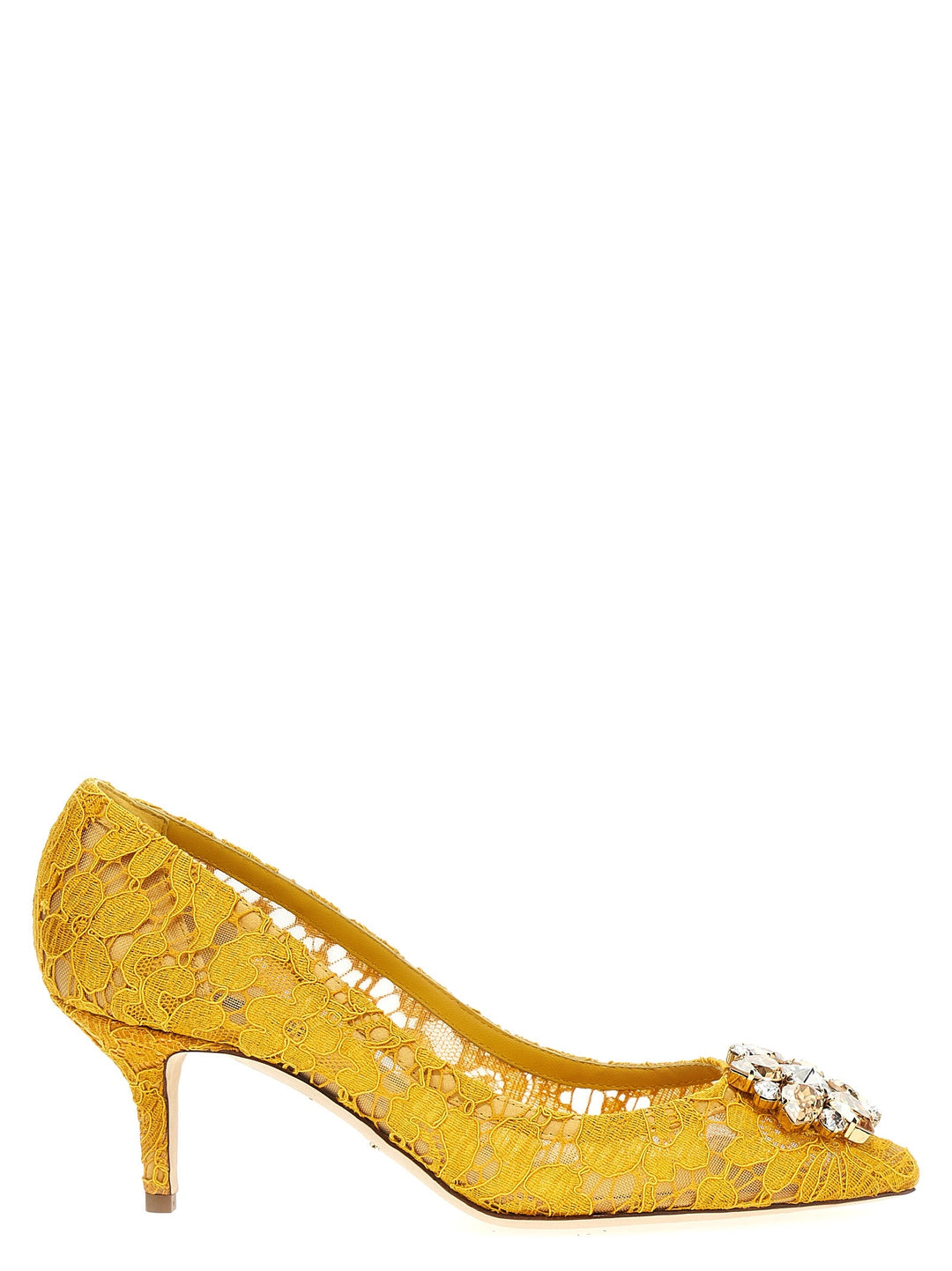 Women’s Dolce &amp; Gabbana Bicolor Viscose Mid Heel Pumps