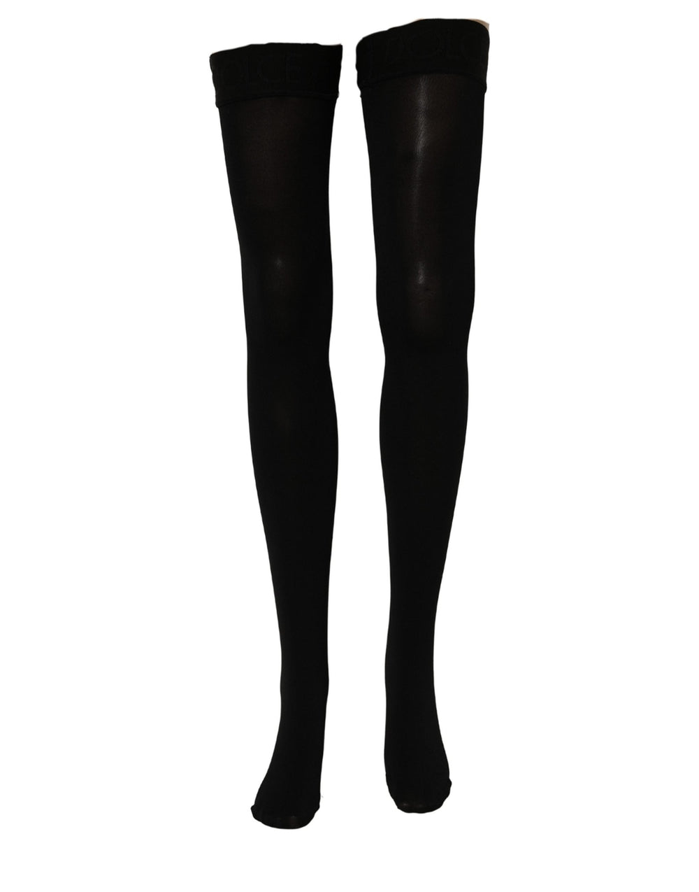 Women’s Dolce & Gabbana Black 100% Nylon Thigh High Stockings Socks