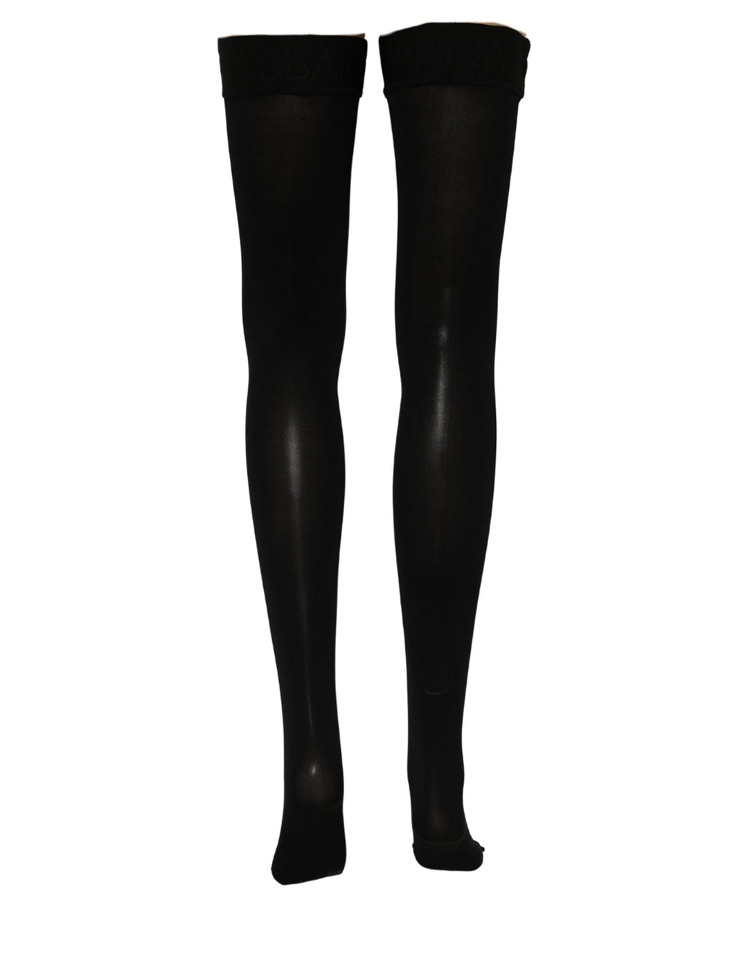 Women’s Dolce &amp; Gabbana Black 100% Nylon Thigh High Stockings Socks