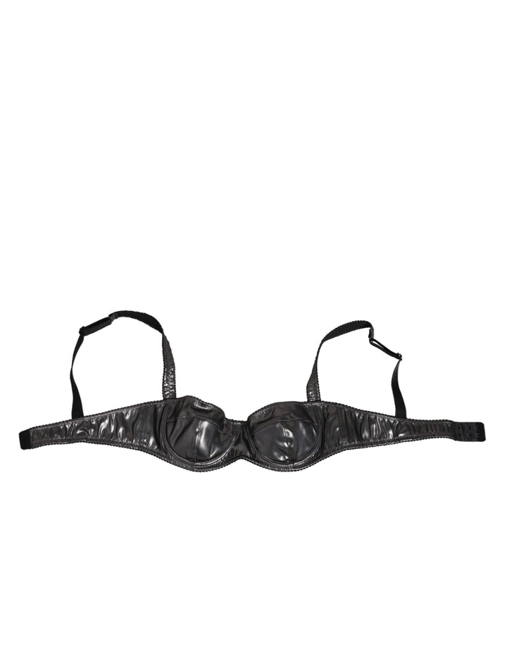 Women’s Dolce &amp; Gabbana Black Acetate Stretch Balconette Bra Underwear