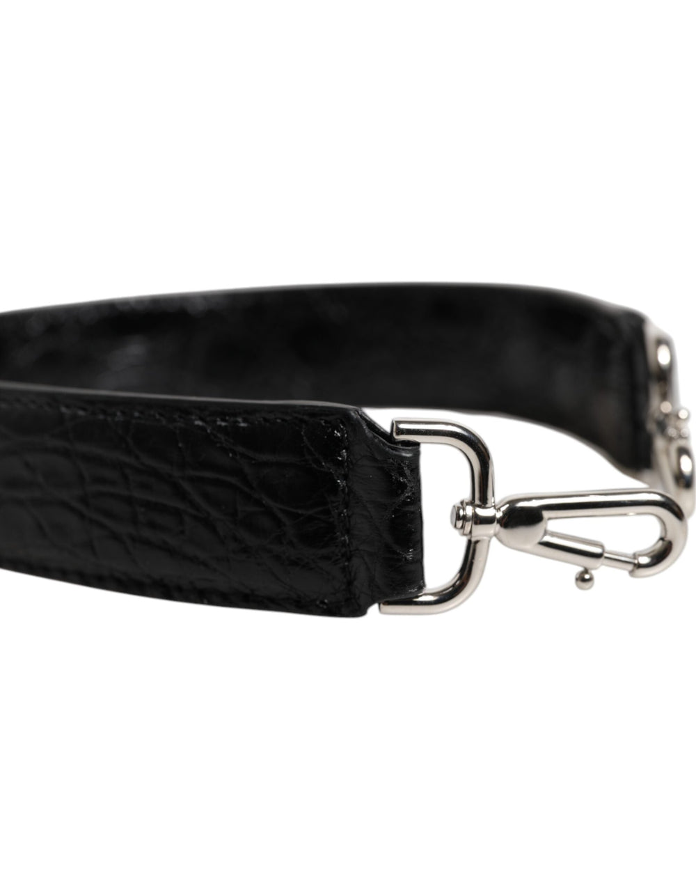 Women’s Dolce & Gabbana Black Alligator Leather Bag Shoulder Strap