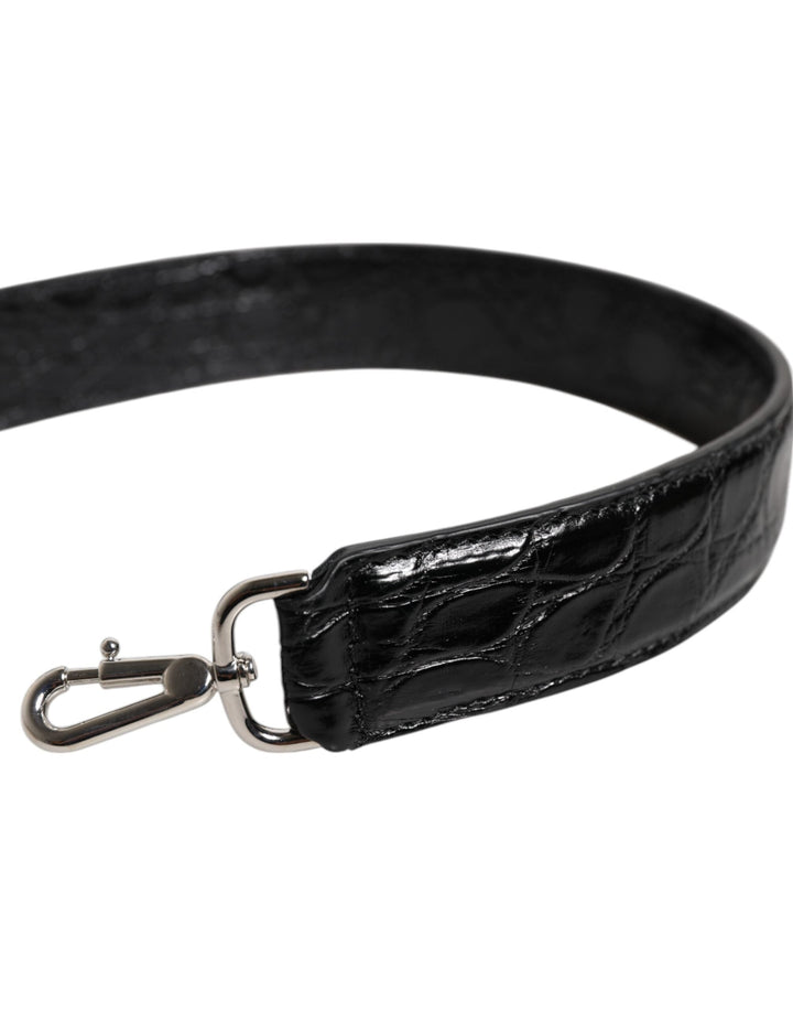 Women’s Dolce &amp; Gabbana Black Alligator Leather Bag Shoulder Strap
