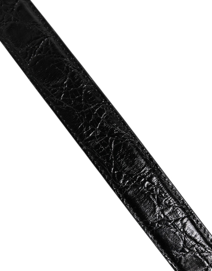 Women’s Dolce &amp; Gabbana Black Alligator Leather Bag Shoulder Strap