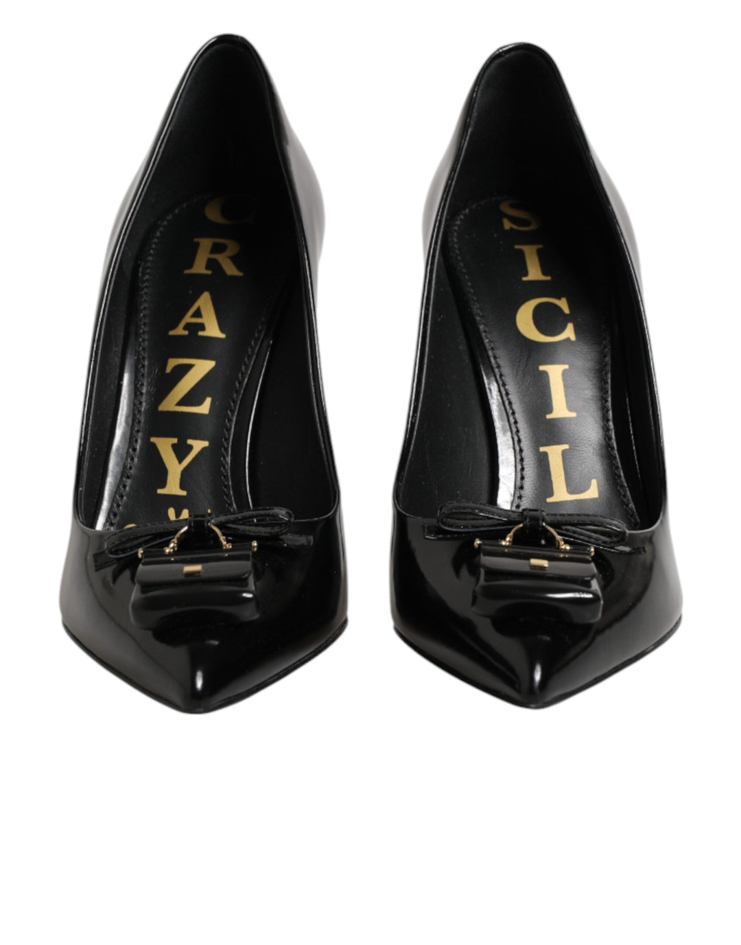 Women’s Dolce &amp; Gabbana Black Bag Embellished Heels Pumps Shoes