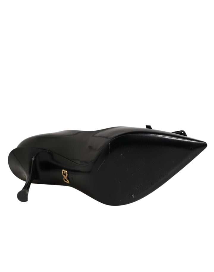 Women’s Dolce &amp; Gabbana Black Bag Embellished Heels Pumps Shoes