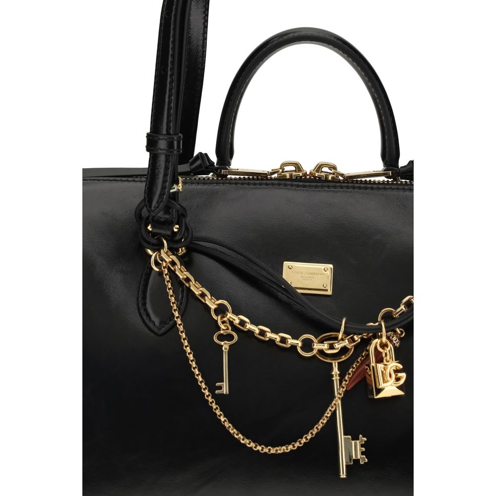 Dolce &amp; Gabbana - Black Calf Leather Bos Taurus Shoulder Bag