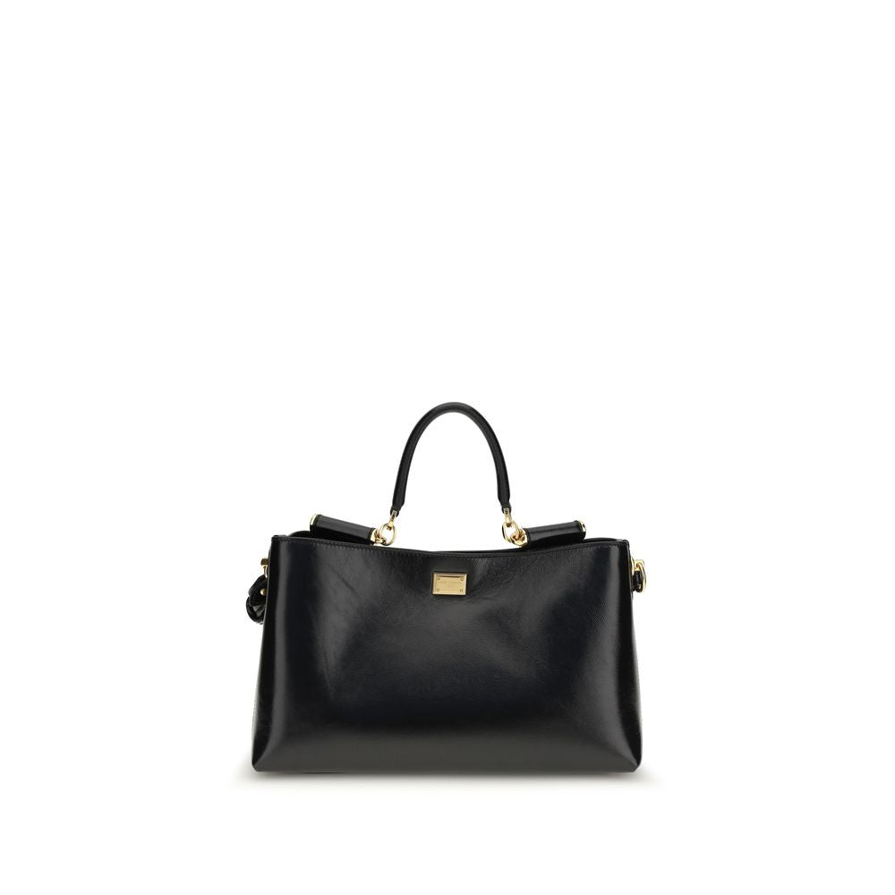 Women’s Dolce & Gabbana Black Calf Leather Bos Taurus Shoulder Bag