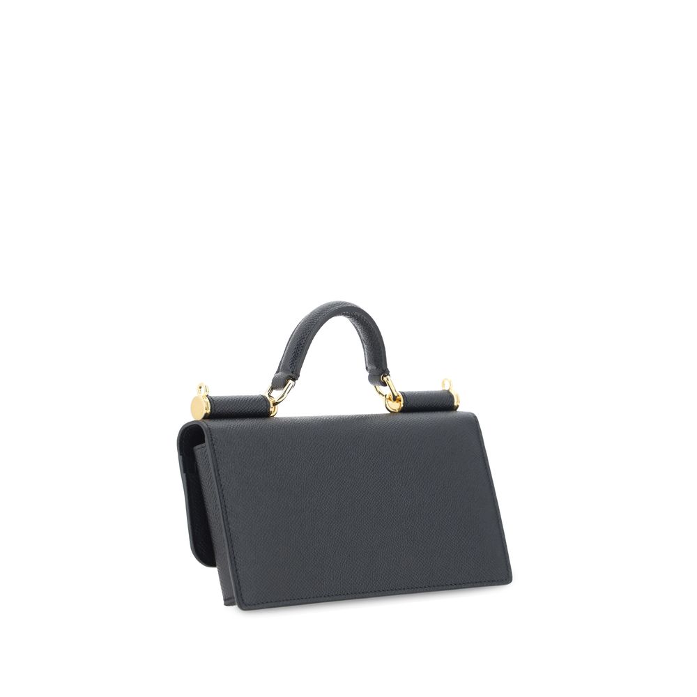 Dolce &amp; Gabbana - Black Calf Leather Bos Taurus Shoulder Bag