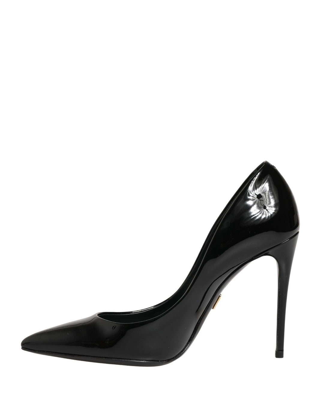 Women’s Dolce &amp; Gabbana Black Calf Leather Stiletto Heels Pumps Shoes