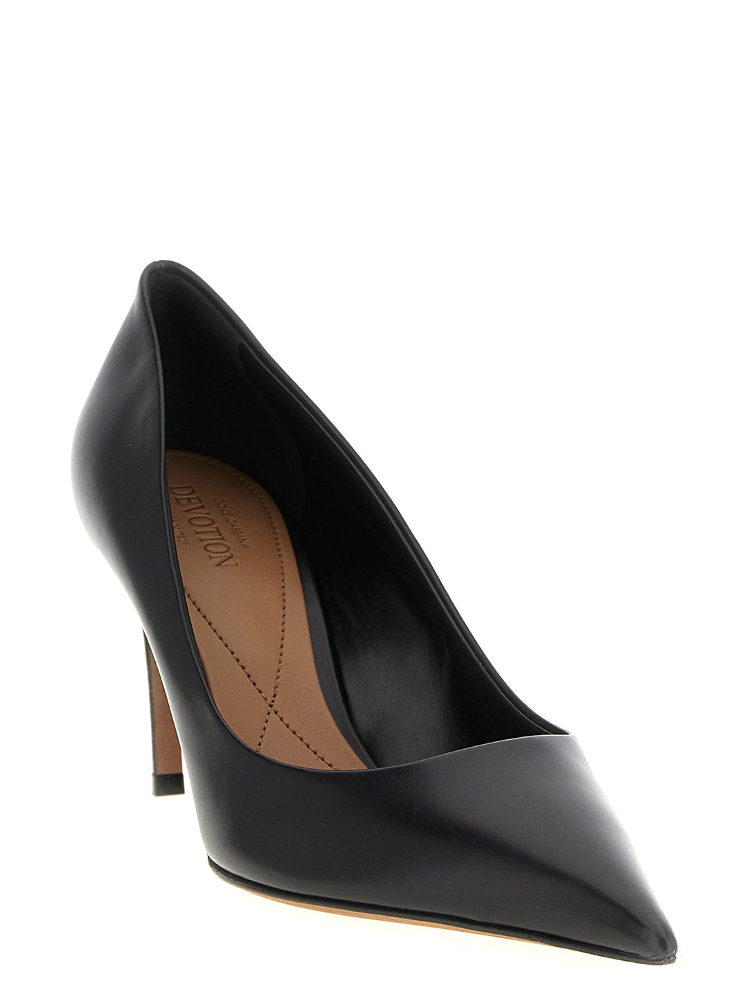 Women’s Dolce &amp; Gabbana Black Calfskin High Heel Pumps