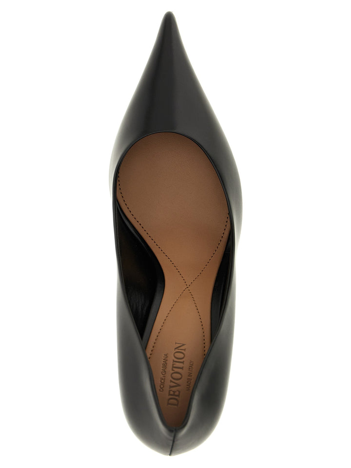 Women’s Dolce &amp; Gabbana Black Calfskin High Heel Pumps