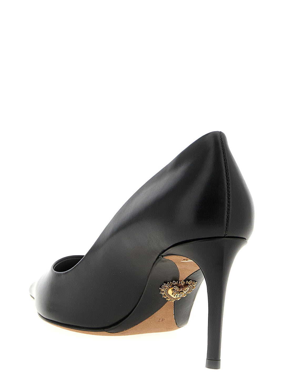 Women’s Dolce &amp; Gabbana Black Calfskin High Heel Pumps