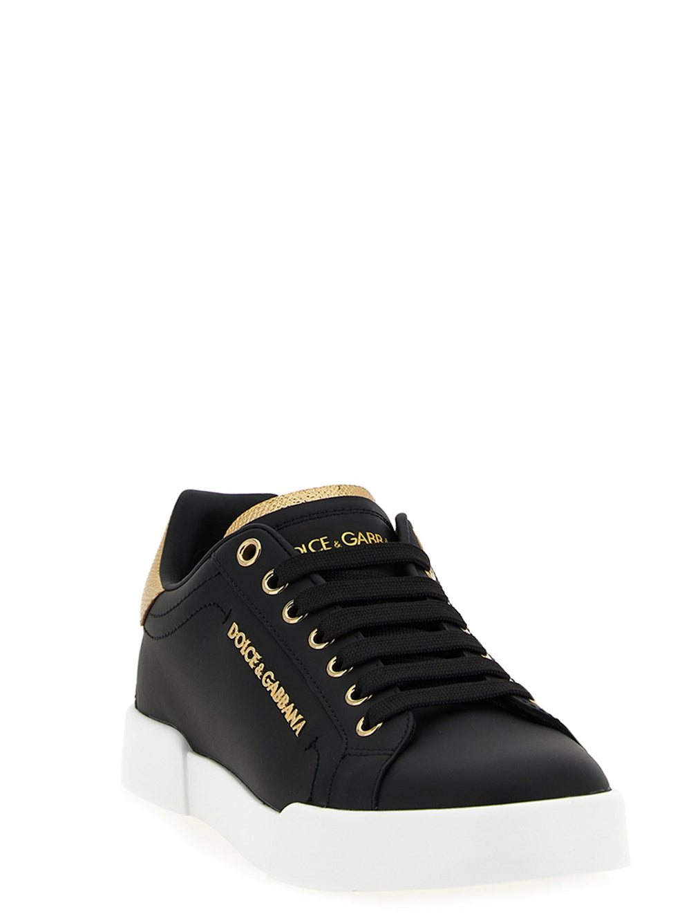 Women’s Dolce & Gabbana Black Calfskin Sneakers