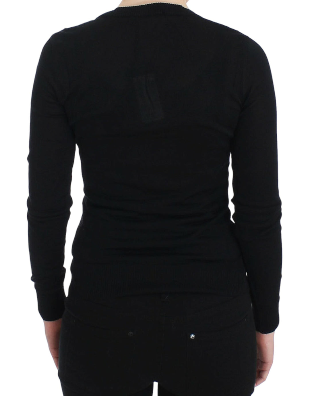 Women’s Dolce &amp; Gabbana Black Cashmere Crewneck Sweater Pullover