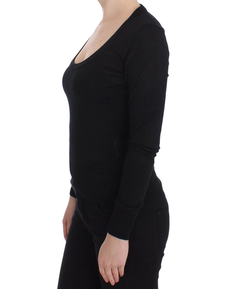 Women’s Dolce &amp; Gabbana Black Cashmere Crewneck Sweater Pullover