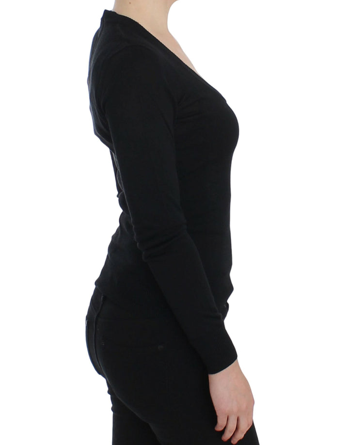 Women’s Dolce &amp; Gabbana Black Cashmere Crewneck Sweater Pullover