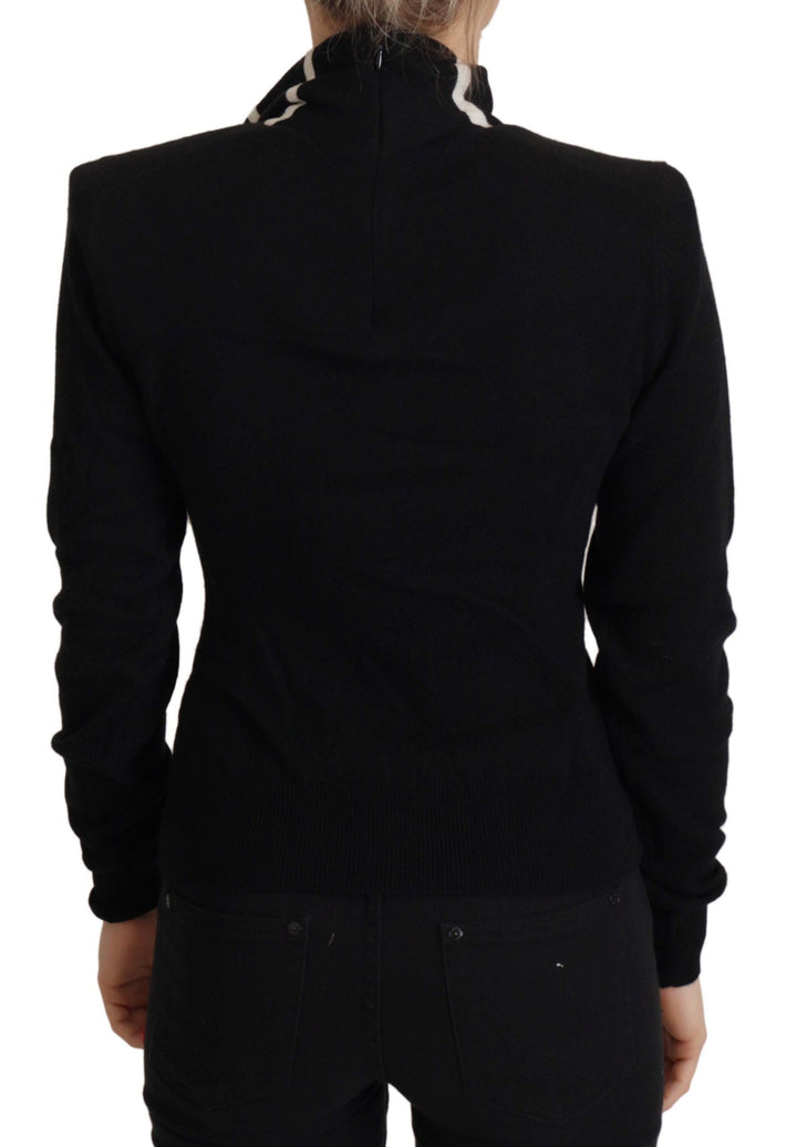 Women’s Dolce &amp; Gabbana Black Cashmere Turtleneck Pullover Sweater