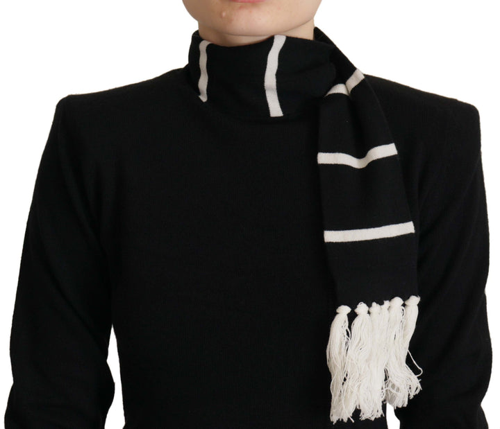 Women’s Dolce &amp; Gabbana Black Cashmere Turtleneck Pullover Sweater