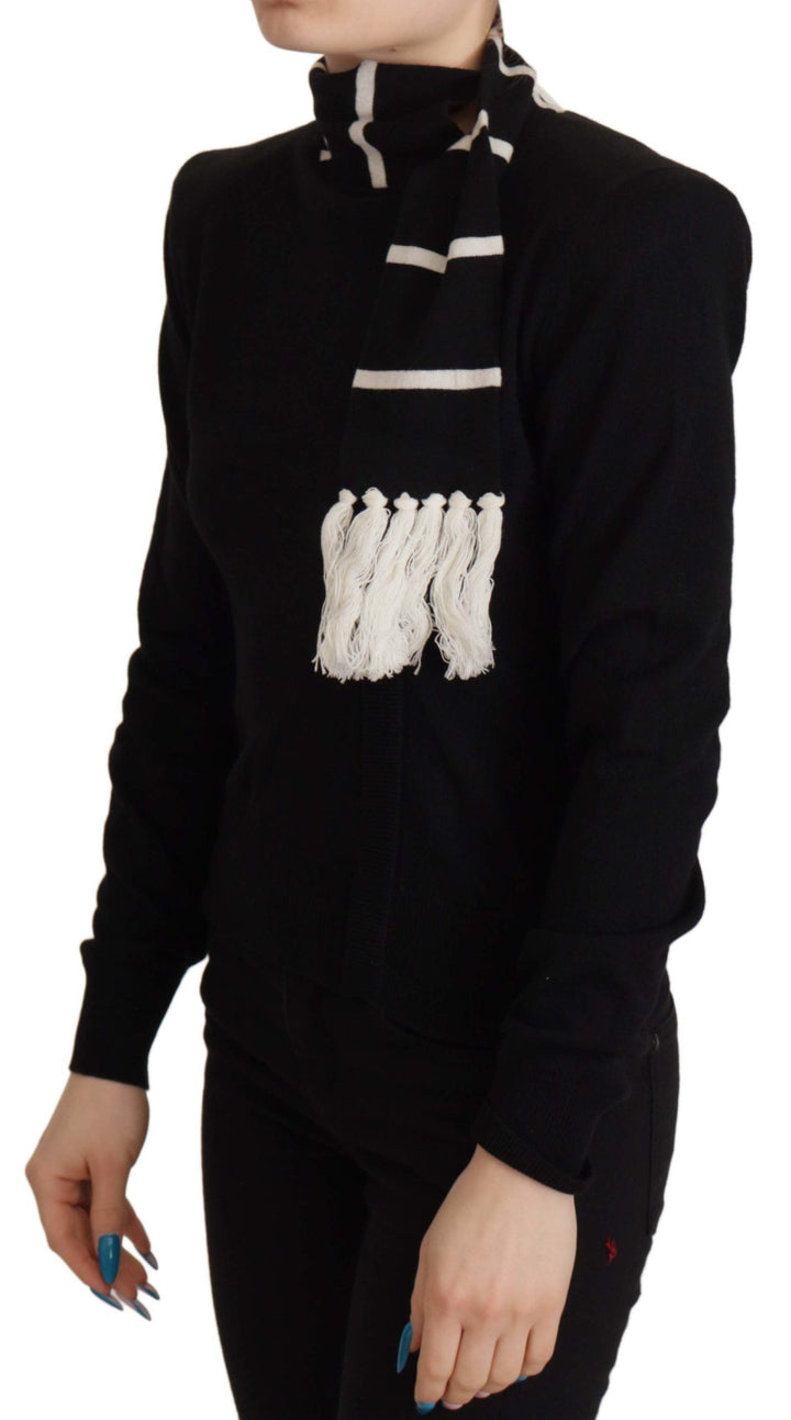 Women’s Dolce &amp; Gabbana Black Cashmere Turtleneck Pullover Sweater