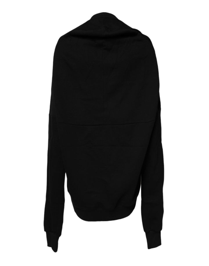 Women’s Dolce &amp; Gabbana Black Cotton Crew Neck Sweatshirt Sweater