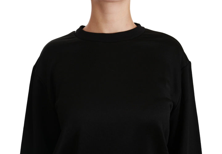 Women’s Dolce &amp; Gabbana Black Cotton Crewneck Pullover Sweater