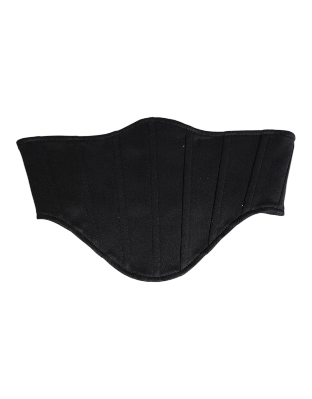 Women’s Dolce & Gabbana Black Cotton Waist Tuxedo Belt Cummerbund