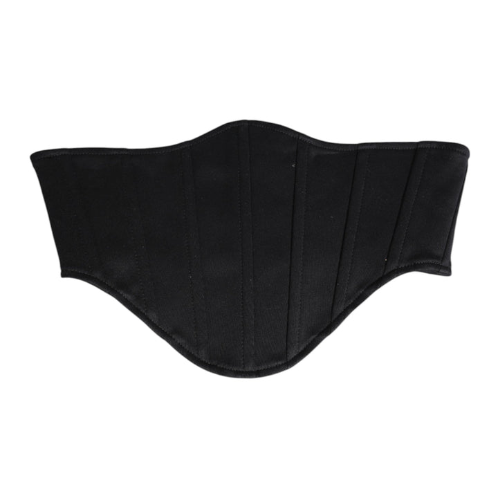 Women’s Dolce &amp; Gabbana Black Cotton Waist Tuxedo Belt Cummerbund