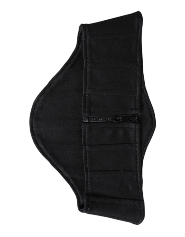 Women’s Dolce &amp; Gabbana Black Cotton Waist Tuxedo Belt Cummerbund