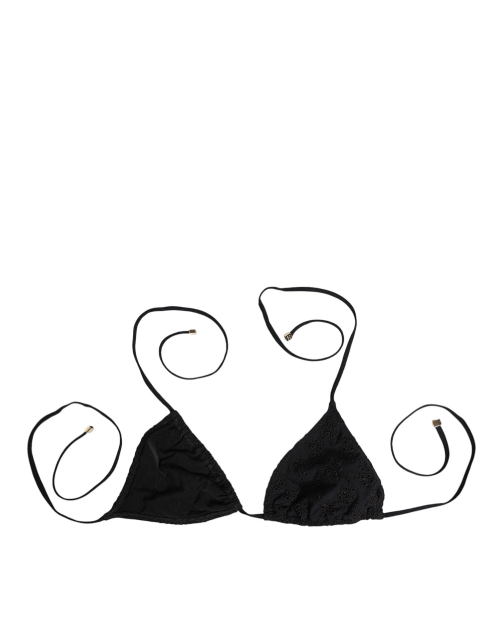 Women’s Dolce & Gabbana Black Embroidered Triangle Swimwear Underwear