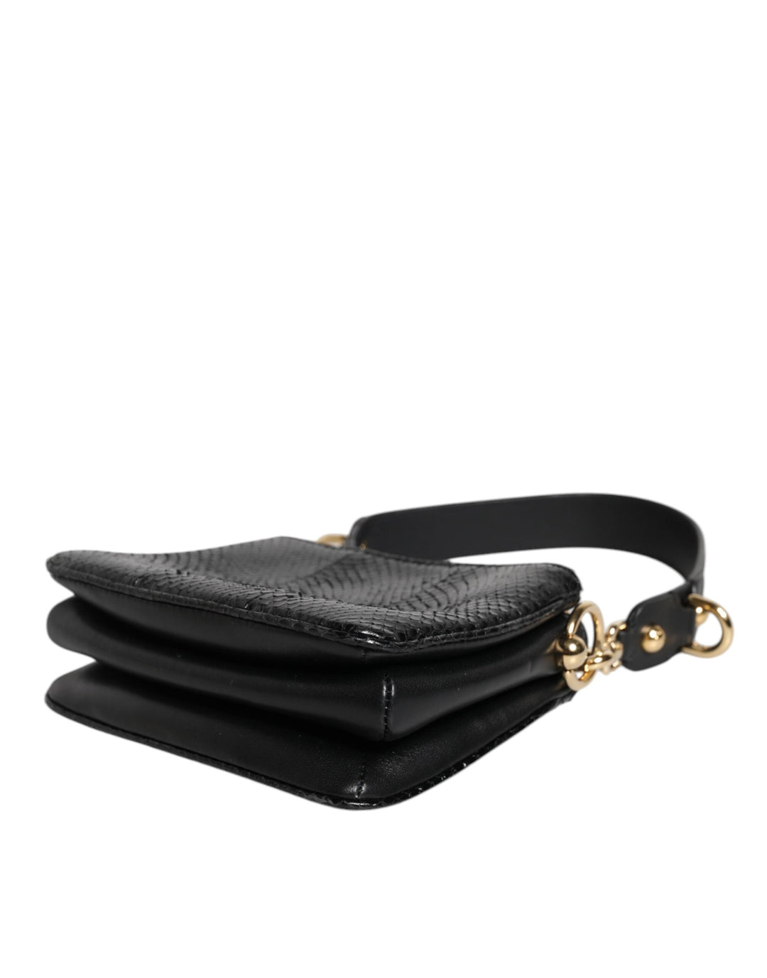Women’s Dolce &amp; Gabbana Black Exotic Leather Shoulder Sling Clutch Bag