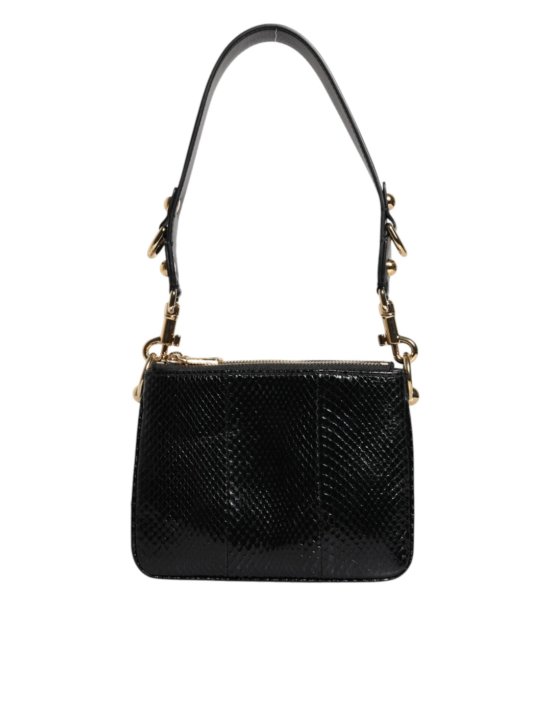 Women’s Dolce &amp; Gabbana Black Exotic Leather Shoulder Sling Clutch Bag