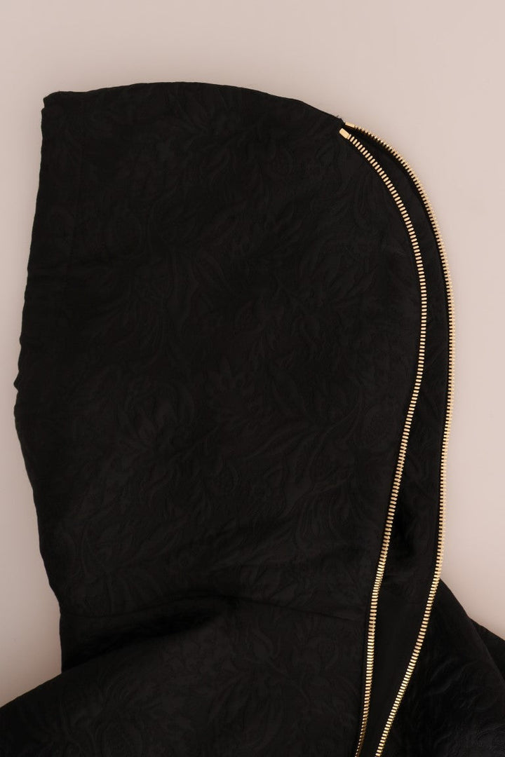 Women’s Dolce &amp; Gabbana Black Fairy Tale Crystal Hooded Sweater