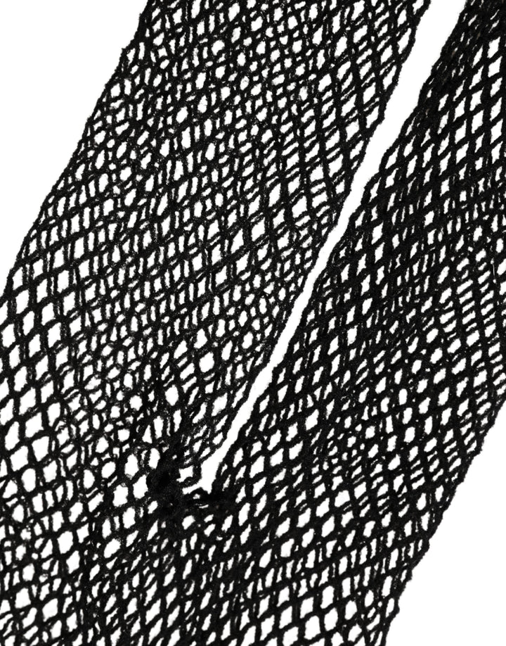 Women’s Dolce &amp; Gabbana Black Fishnet Nylon Tights Stocking Pantyhose Socks