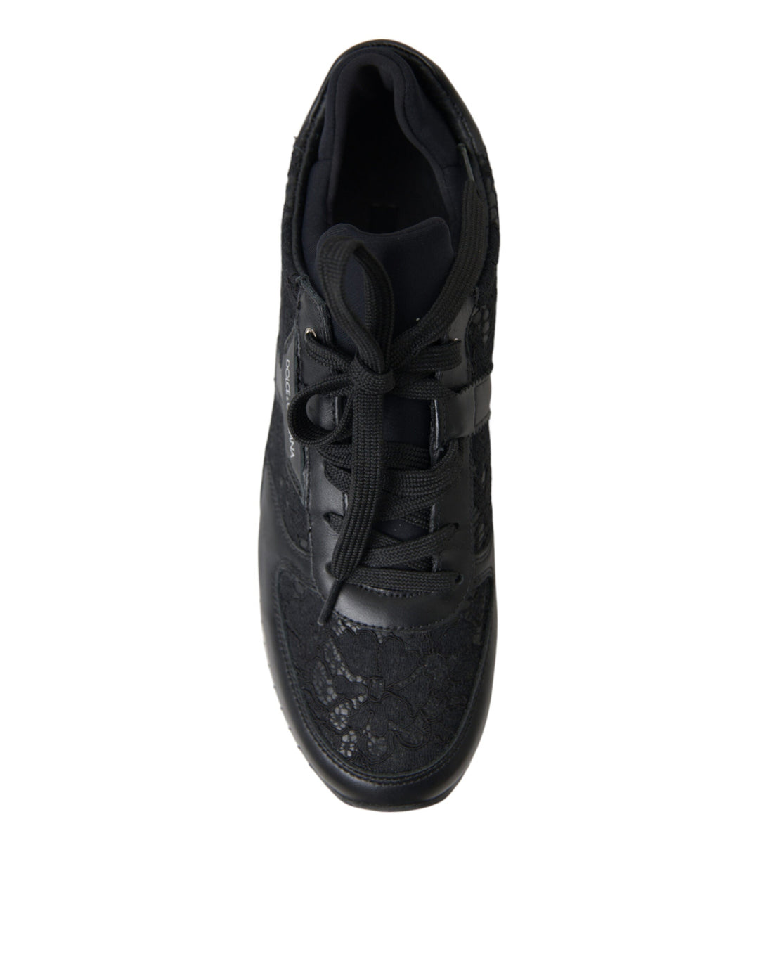 Baskets classiques noires élégantes Dolce &amp;amp; Gabbana
